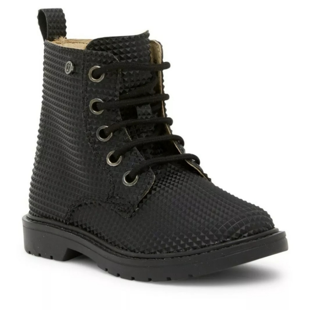 Naturino Prisma Lace-Up high black textured Boots